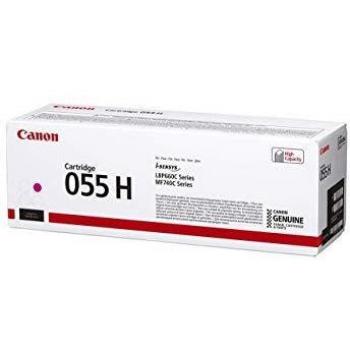 Canon Cartuccia 055 H M TONER Magenta, Rendimento 5.900 Pagine, Imballo in cartone