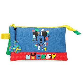 Disney Mickey Shape Shifter, Neceser de Viaje para Niños, Multicolor, 22x12x5 Cms