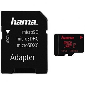 MicroSDXC Hama 64 GB UHS‑I Classe 3