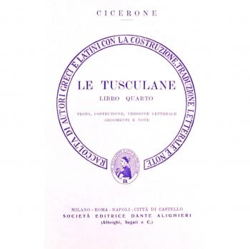 Le tusculane. Libro 4º. Versione interlineare