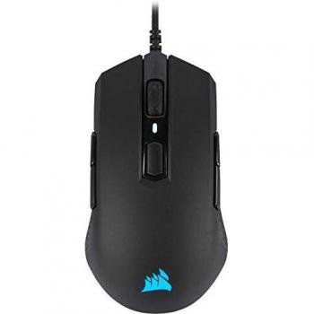Corsair M55 PRO RGB Ambidestri Mouse Gaming Ottico, 12400 DPI Ottico Sensore, Leggera, 8 Pulsanti Programmabili, Retroilluminazione LED RGB, Nero