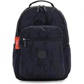 Kipling Seoul, Mochila Tiempo Libre y Sportwear Mujer, Azul (Blue Camo), Única
