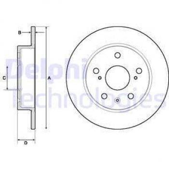 Disco de freio DELPHI BG4709C