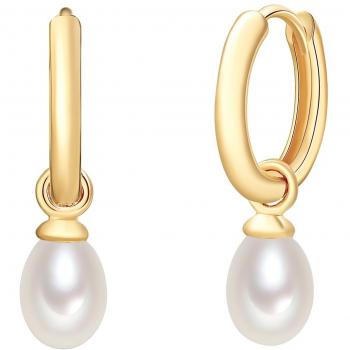 Pendientes Valero Pearls Oro y Blanco