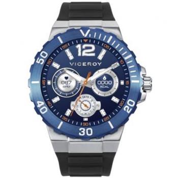 Reloj Viceroy SmartPro Acero IP Azul con Correa Negra