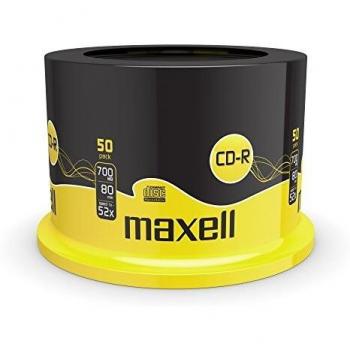 Maxell CD-R 80 Minuti 700 MB Velocità 52x Confezione da 50