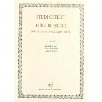 Studi offerti a Luigi Blasucci dai colleghi e dagli allievi pisani