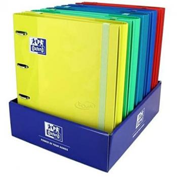 Oxford Carpeta Anillos Touch A4+ 100 Hojas 90 g 5×5 Surtidos