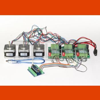 Controller USB per motori stepper CNC 3D con software e 3x NEMA 17 (1,7 A)