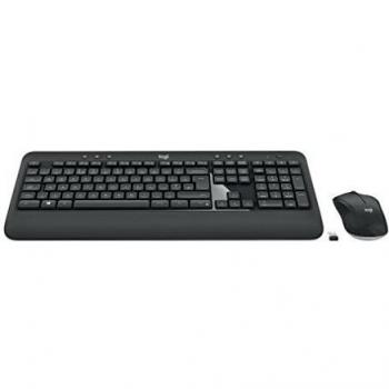Tastiera e Mouse Wireless Logitech Advanced MK540, QWERTZ, Slovacco, Nero/Bianco, RF