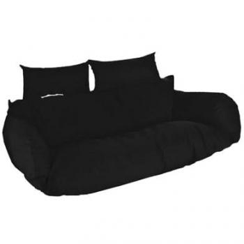 Fauteuil suspendu polyrattan HOME DELUXE TWIN Noir