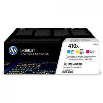Hp HP Confezione da 3 cartucce toner ciano/magenta/giallo originale ad alta capacità LaserJet 410X