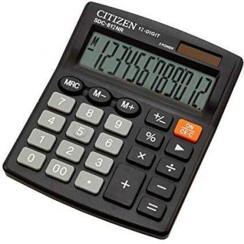 Calculadora de mesa Citizen SDC-812NR Negro