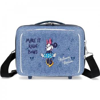 Neceser ABS Minnie Make it Rain Bows azul -29x21x15cm