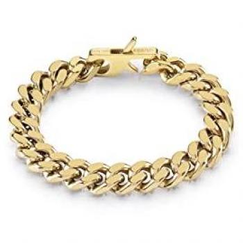 Pulsera Guess Hombre HYPE JUMB01350JWYGS acero inoxidable chapado dorado cadena eslabones