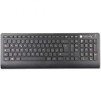 Techly 360820 Tastiera Standard USB 104 Tasti Layout Italiano Nero Nero