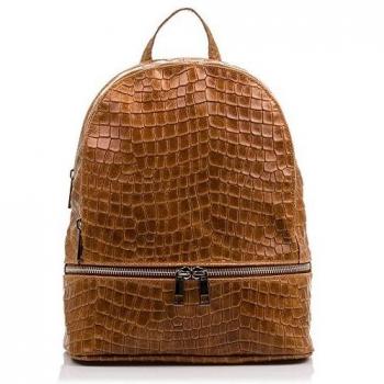 FIRENZE ARTEGIANI. Mochila de Mujer Casual Piel auténtica