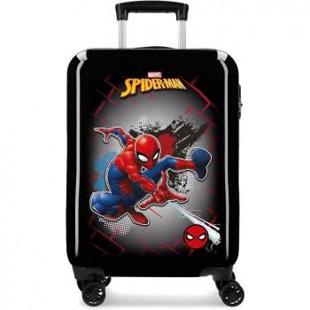 Maleta de Cabina Spiderman Roja Rígida Azul