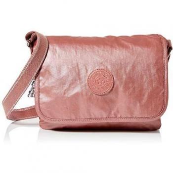 Kipling Nitany, Bolso con Bandolera para Mujer, Rojo (Óxido Metálico), 24.5x18x6 cm
