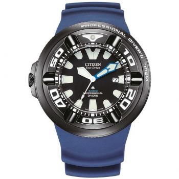 Promaster Eco‑Drive Reloj de Buceo Negro con Correa PU