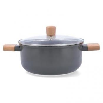 Cacerola Bidasoa Mia Aluminio Prensado 20 cm Gris