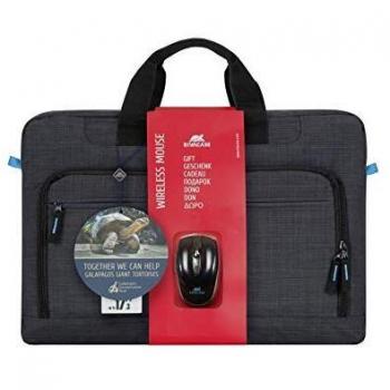 RIVACASE Borsa Regent 8058 per Notebook 17.3 Nero e Ciano