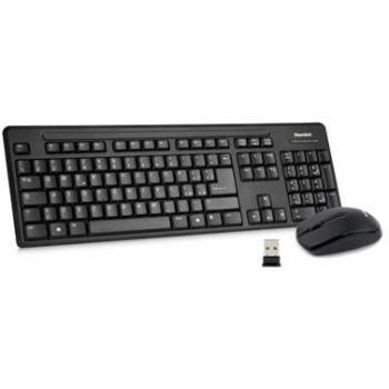 Hamlet Wireless Desktop kit mouse, tastiera italiana wireless 2.4 GHz con nano ricevitore