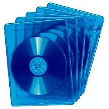 Ednet E64064 Set di 5 custodie DVD/Blu‑Ray con tasca