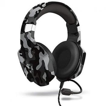 Trust Gaming Cuffie PC, PS4, PS5, PlayStation 4/5, Xbox Series X/S GXT 323K Carus con Microfono Flessibile, 3.5 mm Jack, Filo, Controllo del Volume ed Esclusione Audio del Microfono