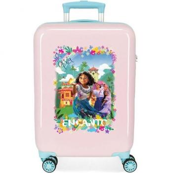 Maleta de cabina Encanto Casita Los Madrigal rosa -38x55x20cm