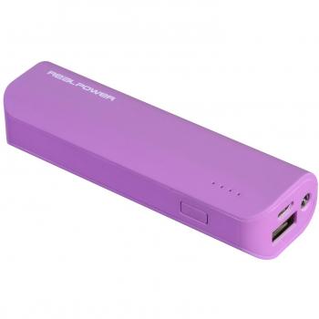 RealPower Powerbank Viola 2600 mAh