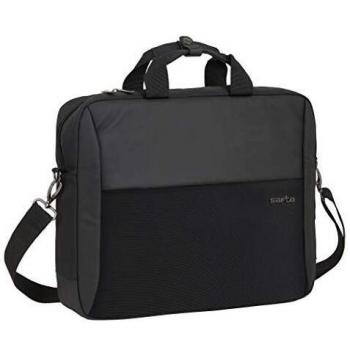 Safta Maletín para Portátil 15.6'' con Bolsillo para Tablet y Conector USB Business, 410x90x330mm, negro, m