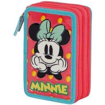 Plumier Triple Minnie Mouse con 44 Piezas
