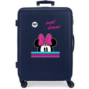 Maleta Mediana Minnie Mouse Sweet Dreams Azul 48x68x26 cms