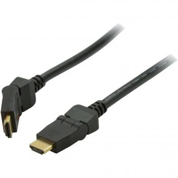 Vedimedia HDMI 90° 3m cavo HDMI HDMI tipo A (Standard) Nero