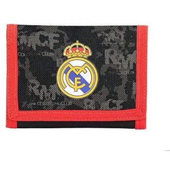 Billetera Real Madrid Negra 12,5x9,5 cm