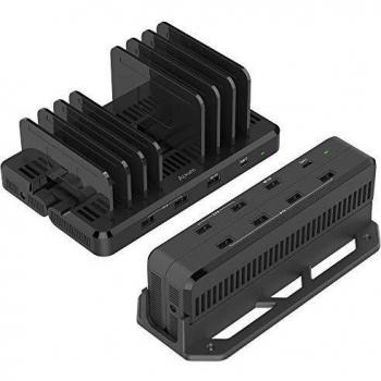 Alxum Stazioni di Ricarica 8Porte – Trasformabile con QC3.0 & USB‑C