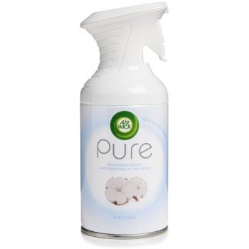 Ambientador Air Wick Algodón Suave Aerosol, Paquete de 6 x 250 ml