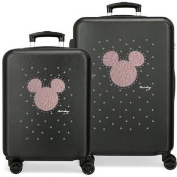 Maleta rígida Disney Mickey Studs 55-65 cm negra