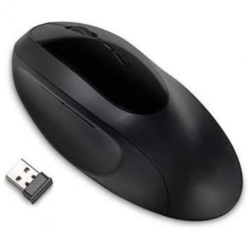 Kensington K75404Eu Mouse Ergonomico Wireless Pro Fit Ergo Dual per Laptop/Desktop/Pc/Gaming, Connessione 2.4G Usb O Bluetooth, 3 Impostazioni Dpi & 5 Pulsanti, Nero