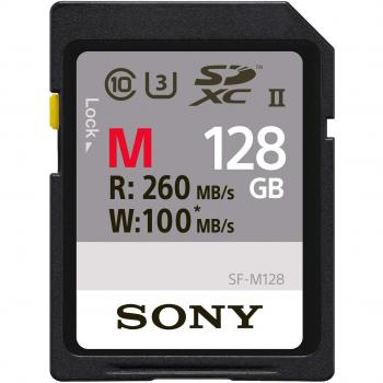 Sony SF-M 128GB UHS‑II, Scheda SDXC, Nero