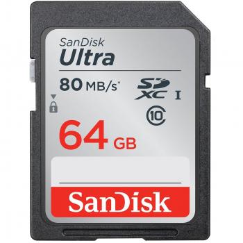 SanDisk Ultra 64 GB – Scheda SDHC Classe 10