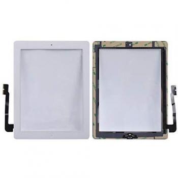 Cover Vetro Touch Bianco con Tasto Home – iPad 3/4