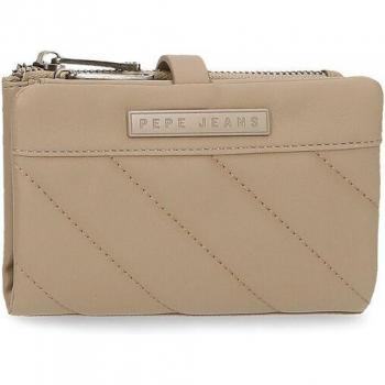 Cartera Pepe Jeans para mujer con monedero extraíble Kylie Taupe