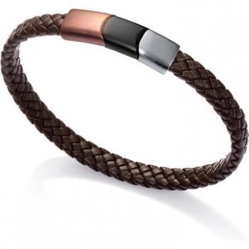 Pulsera Viceroy Magnum Acero-Piel Marrón