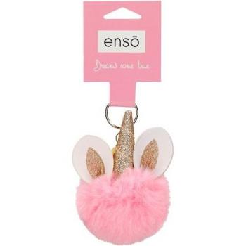 Llavero Unicornio Rosa Pompón Enso