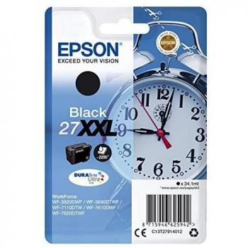 Epson DURABrite Ultra 27XXL Cartuccia di Inchiostro, Nero Sveglia, RF, AM