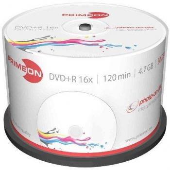 Primeon DVD+R vergine 4.7 GB 50 pz. Torre stampabile
