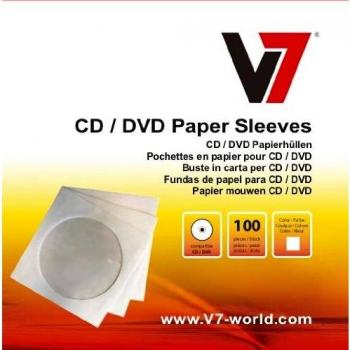 Custodia V7 FDPS100W‑2E CD/DVD 1 Disco Bianco