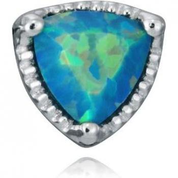 Pendiente suelto Viceroy Jewels de plata de ley ópalo azul